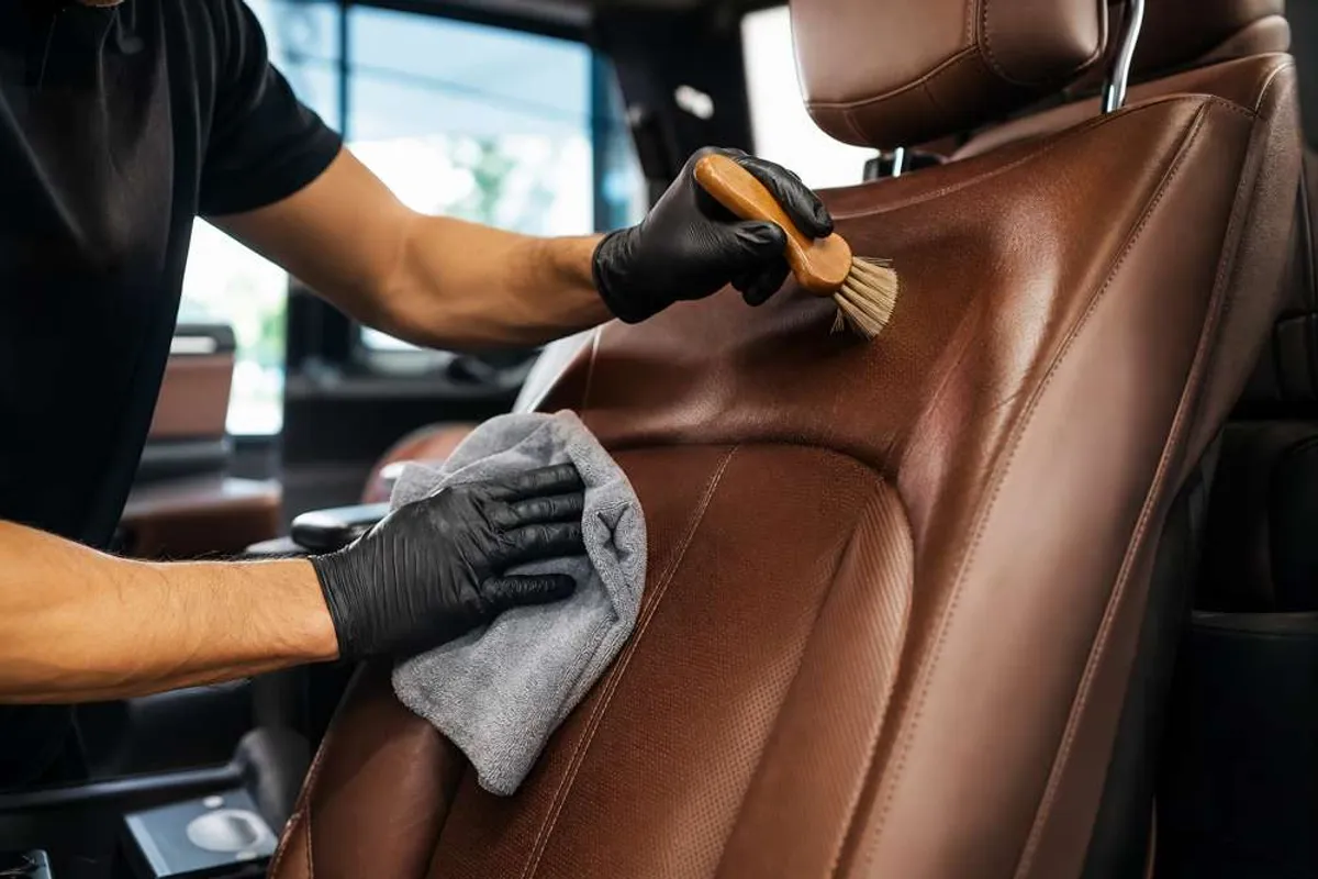 Limpeza e hidratação profissional de bancos de couro de carro na Bela Vista